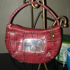 Kathy Van Zeeland Mini leather clutch